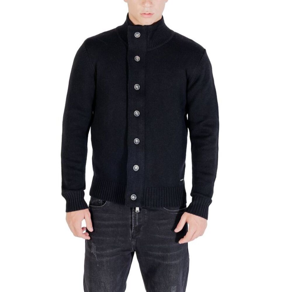 Gianni Lupo Black Marabou Men's Sweatshirt